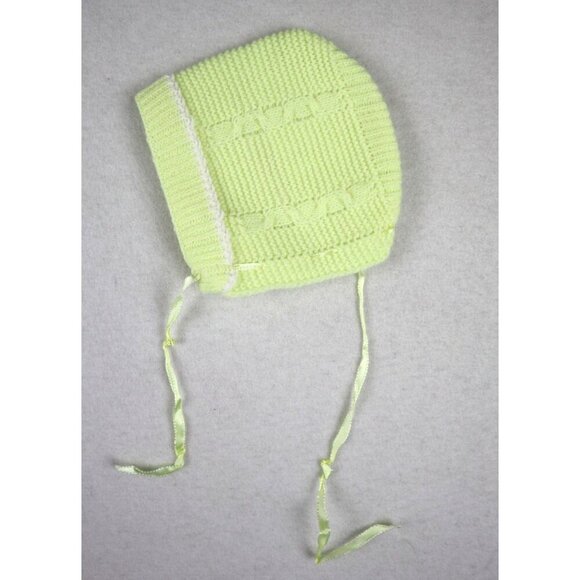 INFANT GIRLS YELLOW CARDIGAN SWEATER  BONNET SOCKS SET - CRADLEKNIT - Picture 7 of 9